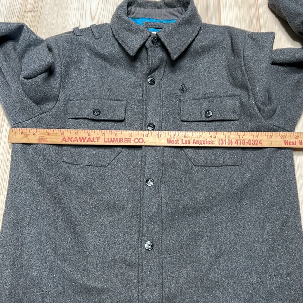 Volcom Gray Wool Blend Work Shirt/Jacket - Picture 5 of 12